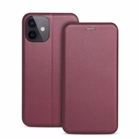 Korpuss Book Elegance Samsung A145 A14 4G/A146 A14 5G bordo krāsā