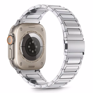 Siksniņa TECH-PROTECT STAINLESS CLASSIC APPLE WATCH 6 / 7 / 8 / 9 / 10 / SE / ULTRA 1 / 2 (44 / 45 / 46 / 49 MM) sudraba