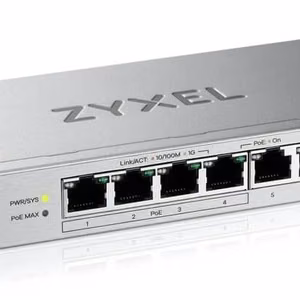 Zyxel GS1200-8HPV3 pārvaldāms L2 galda Gigabit Ethernet komutators ar PoE (10/100/1000 Mb/s), pelēks