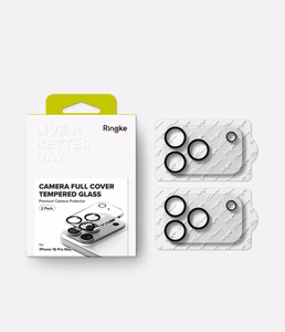Ringke Camera Full Cover kameras aizsargstikls, 2 gab. komplekts iPhone 18 Pro Max, melns
