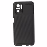 Tel Protect Carbon Elite viedtālruņa apvalks Xiaomi Redmi Note 10/Note 10S/Poco M5S melns