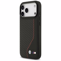 BMW M Carbon Line & Logo Magnētiskais viedtālruņa apvalks iPhone 17 Pro Max - sarkans