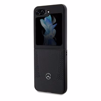Mercedes Ādas Urban viedtālruņa apvalks Samsung Galaxy Z Flip 5 - melns