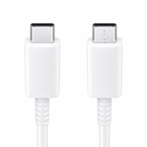 Samsung EP-DN975BWEGWW USB-C - USB-C 5A 480Mb/s kabelis 1m - balts
