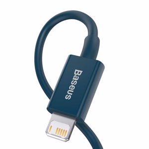Baseus kabelis Superior USB - Lightning 1,0 m 2,4A zils