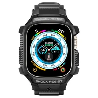Spigen Rugged Armor Pro Apple Watch Ultra (49mm) siksnas vāciņš - melns