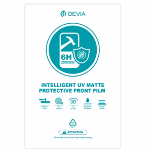 Devia Viedtālruņu plēves komplekts UV 0,19mm mat 20gab 6H griešanas mašīnai viedtālruņu LCD displejiem
