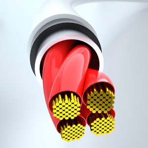 Dudao 3-in-1 USB-A – USB-C / micro USB / Lightning kabelis 6A, 1,2 m, balts