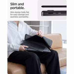 Spigen SlimFold LD201-S8 klēpjdatora statīvs, pelēks