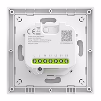 SONOFF MINI-ZB2GS-E ZigBee divkanālu sienas slēdzis