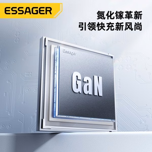 Lādētājs Essager GaN Ultra melns 45W (1xPD / 1xQC3.0)