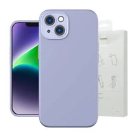 Baseus Liquid Silica Gel viedtālruņa apvalks iPhone 14 Plus (lavanda) + aizsargstikls + tīrīšanas komplekts