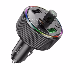 HOCO auto FM raidītājs Bluetooth 2 x USB A + Type-C PD QC3.0 30W E82 melns