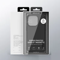 Nillkin Super Frosted Shield Pro Magnētiskais viedtālruņa apvalks iPhone 14 Pro Max ar MagSafe magnētiskais zils