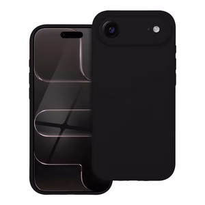 Case for iPhone 17 AIR Silicone 2mm compatible with MagSafe black