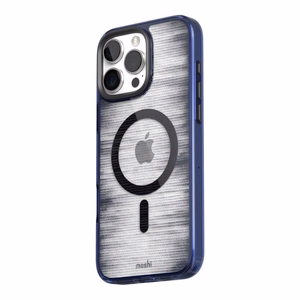 Moshi iGlaze MagSafe vāciņš ierīcei iPhone 16 Pro, “Dusk Indigo” krāsā