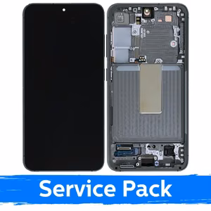 LCD Displejs saderīgs ar Samsung S911 S23 ar rāmi / zaļš / (Servisa komplekts)