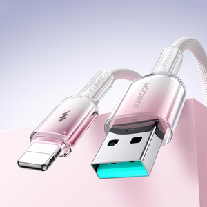USB-A - Lightning kabelis Joyroom S-A42 3A 1.2m balts