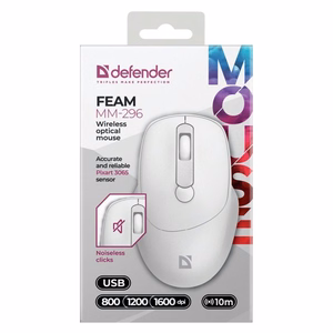 MOUSE DEFENDER FEAM MM-296 RF SILENT balts
