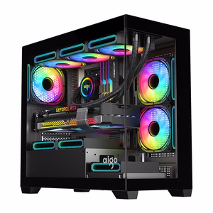 Darkflash C218M computer Maciņš + 6 ARGB fans (Melns)