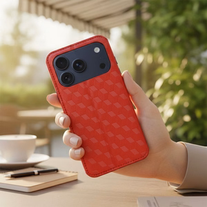 Flip case for iPhone 17 / 18 Cubic Book red