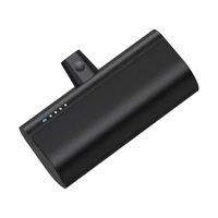Portatīvais lādētājs Blue Star 5000 mAh ar iebūvētu savienotāju Lightning 2,1A W0556P melna