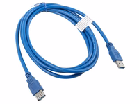 Lanberg CA-US3E-10CC-0018-B USB cable 1.8 m USB 3.0 USB A zils