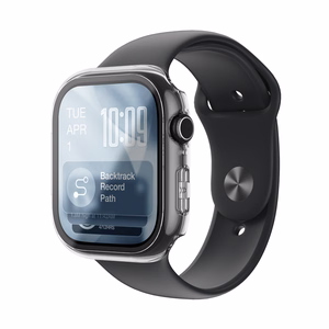 AmazingThing Radix Glass Screen Protector with Case for Apple Watch Series 11 46mm - Clear