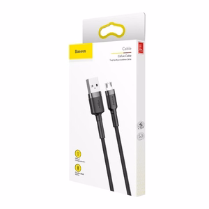 Baseus Cafule Micro USB кабель 2.4A 1 м (серый+чёрный)