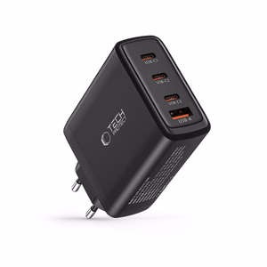 Tech-Protect NC100W-GAN lādētāju tīkls GaN 3x USB-C PD 100W / USB-A QC 3.0 - melns