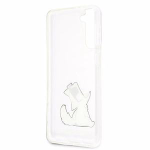Karl Lagerfeld Choupette Fun apvalks Samsung Galaxy S21+ - Caurspīdīgs