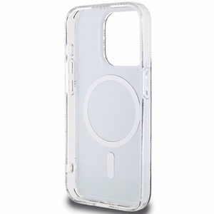 Guess IML GCube Magnētiskais apvalks iPhone 15 Pro - melns