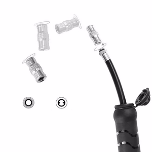 Rockbros 810PCS-HP mini rokas velosipēda pumpis ar Presta un Schrader šļūteni, melns