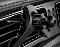 Blavec auto turētājs BH-09 magnets pie gaisa ventiļa (BH09-MAVB) melns