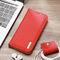 Dux Ducis Hivo ādas atverams vāciņš īstas ādas maks kartēm un dokumentiem iPhone 14 Pro Max brūna