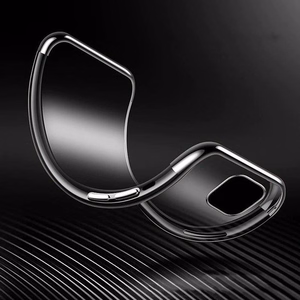 Clear Color Case Gel TPU Electroplating frame Cover for iPhone 13 Pro black