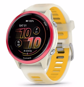 Garmin Forerunner 570 – GPS viedpulkstenis, AMOLED, 42 mm, rozā/balts