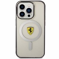 Ferrari FEHMP14LURKT iPhone 14 Pro 6.1" caurspīdīgs/caurspīdīgs cietais apvalks Outline Magnētiskais