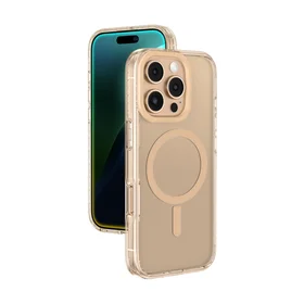AmazingThing Titan Pro Mag viedtālruņa apvalks ar magnētisko gredzenu iPhone 16 Pro Max - rozā zelts