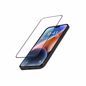 Crong Anti-Bacterial 3D Armor Glass 9H visu ekrānu pārklājošs rūdīta stikla aizsargs iPhone 14 Pro ar uzstādīšanas rāmi