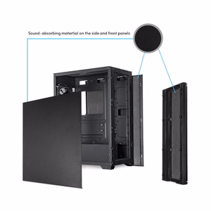 Chieftec AS-02B-OP computer case Midi Tower melns