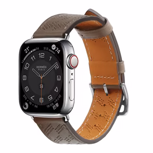 Ādas siksniņa Apple Watch 38 / 40 / 41 mm aproce – tumši brūna