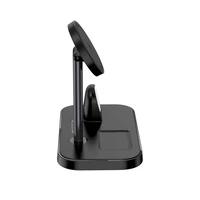 Tech-Protect QI15W-A22 MagSafe indukcijas lādētājs ar 3in1 MagSafe statīvu viedtālrunim / Apple Watch / AirPods - melns