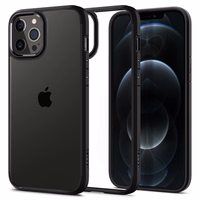 Spigen Ultra Hybrid apvalks viedtālrunim iPhone 12 / 12 Pro - Matēts melns
