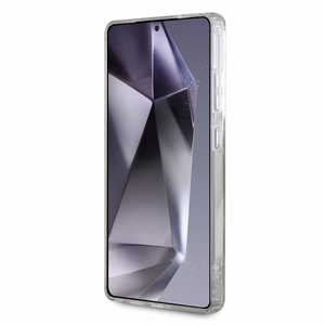 Karl Lagerfeld pogu Choupette Head izdrukātais logotips Magnētiskais viedtālruņa apvalks Samsung Galaxy S25 Ultra balts