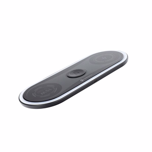 FORCELL F-ENERGY Ellipse bezvadu lādētājs 3in1 saderīgs ar Apple Qi QC 15W melns