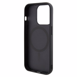 Guess GCube Stripes Magnētiskais viedtālruņa apvalks iPhone 15 Pro Max - melns