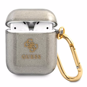 Guess GUA2UCG4GK чехол AirPods чёрный/чёрный Glitter Collection