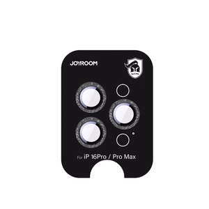 Joyroom JR-MSF0303 Aizsargstikls iPhone 16 Pro/16 Pro Max lēcām - melna