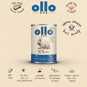 Влажный корм для собак OLLO Pure Rabbit, 400 г